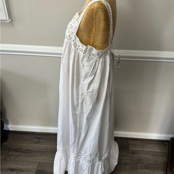 COPY - J Crew White Lace Trim Maxi Dress M - Picture 2 of 10